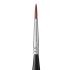 Round brush for gel nail modeling Black Artist No.7 (handle: black, pile: nylon)